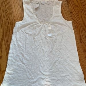 White Gap Tank Top
